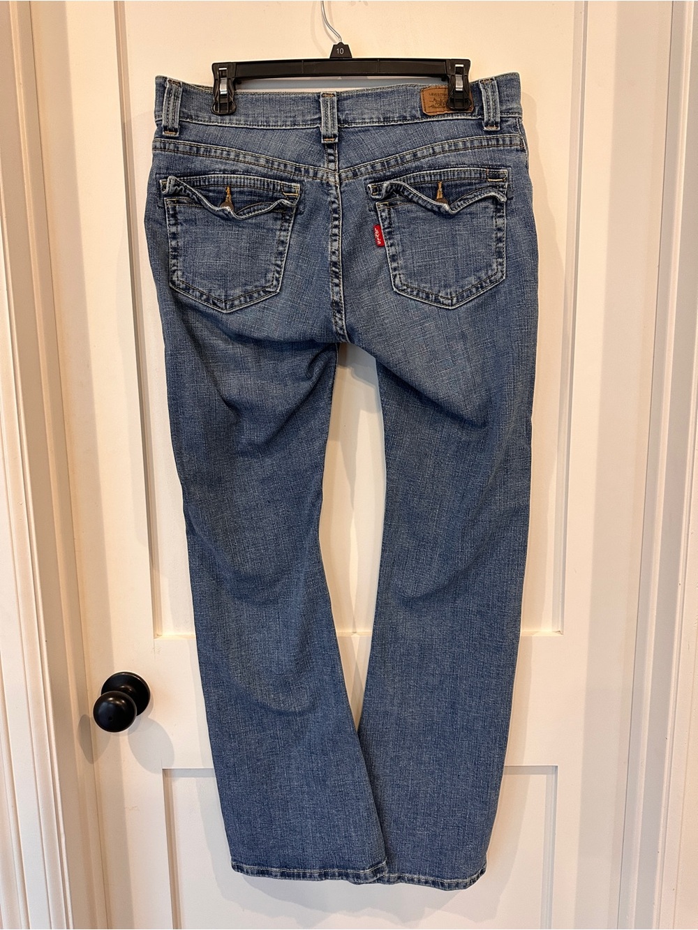 Levi's Women's low rise 542 flare Medium Blue Jeans